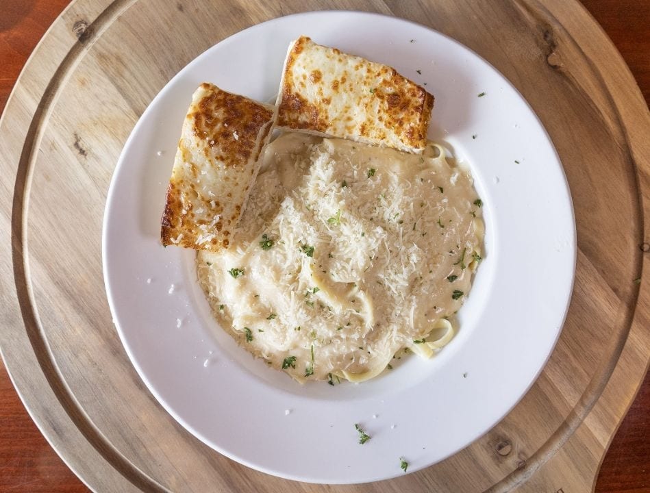 Fettuccine Alfredo Pasta.