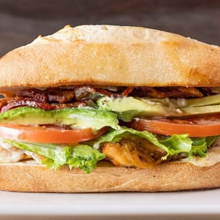 Grilled Chicken Avocado Club Sandwich,