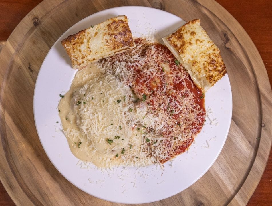 Chicken Parmesan Pasta.