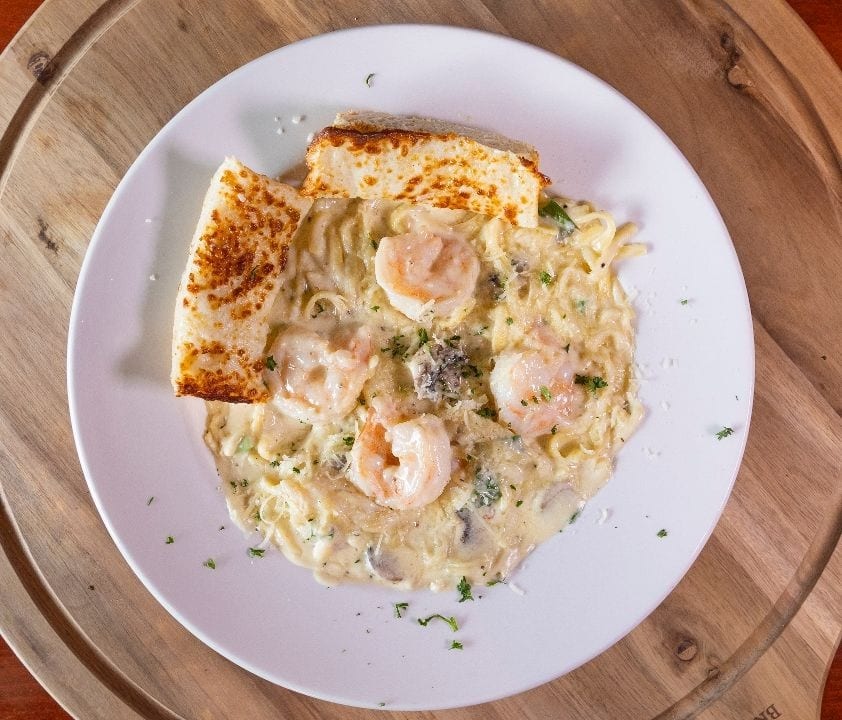 Linguine & Shrimp Pasta.