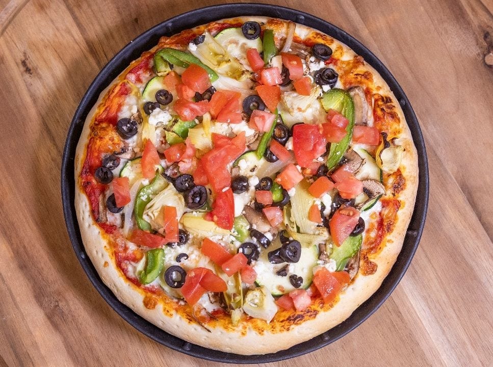 The Veggie Pizza.