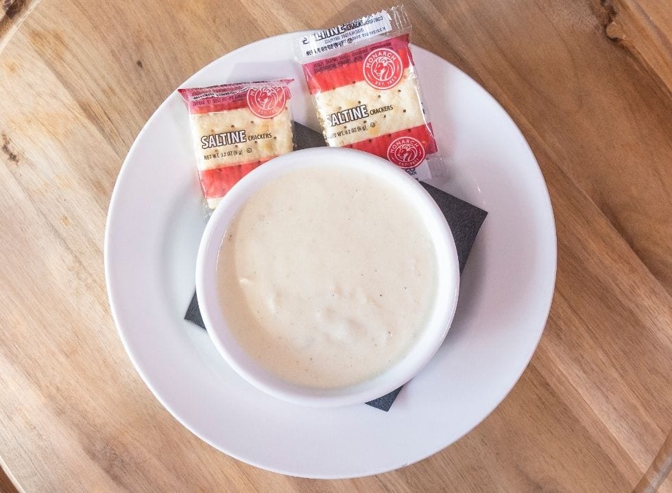 Clam Chowder Soup.