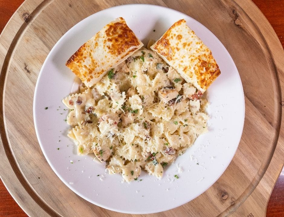 Chicken Gorgonzola Bowtie Pasta.